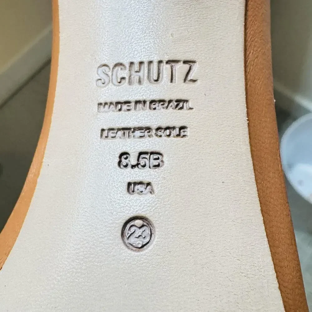Schutz Shoes Womens 8.5 Brown Leather Strappy Lace Up Josseana Stiletto Heels